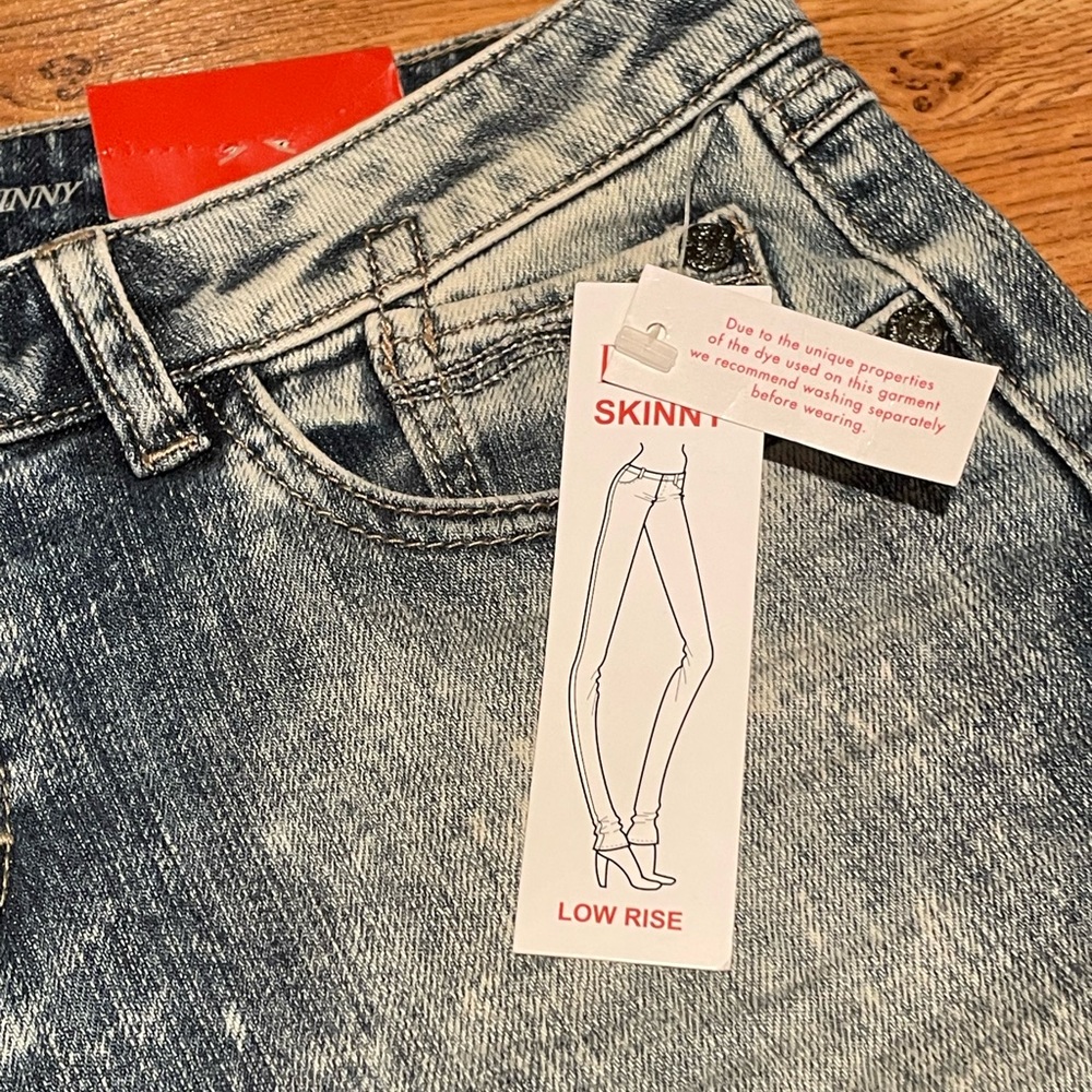 Elle Skinny Acid Washed Jeans - Picture 5 of 13